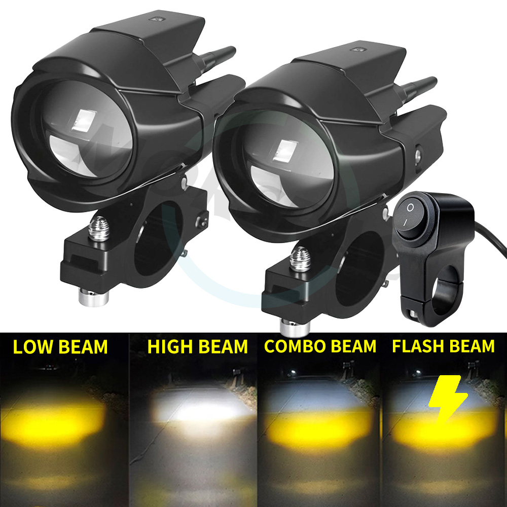 Sos Light Strobe - Faróis auxiliares de led para motocicleta,