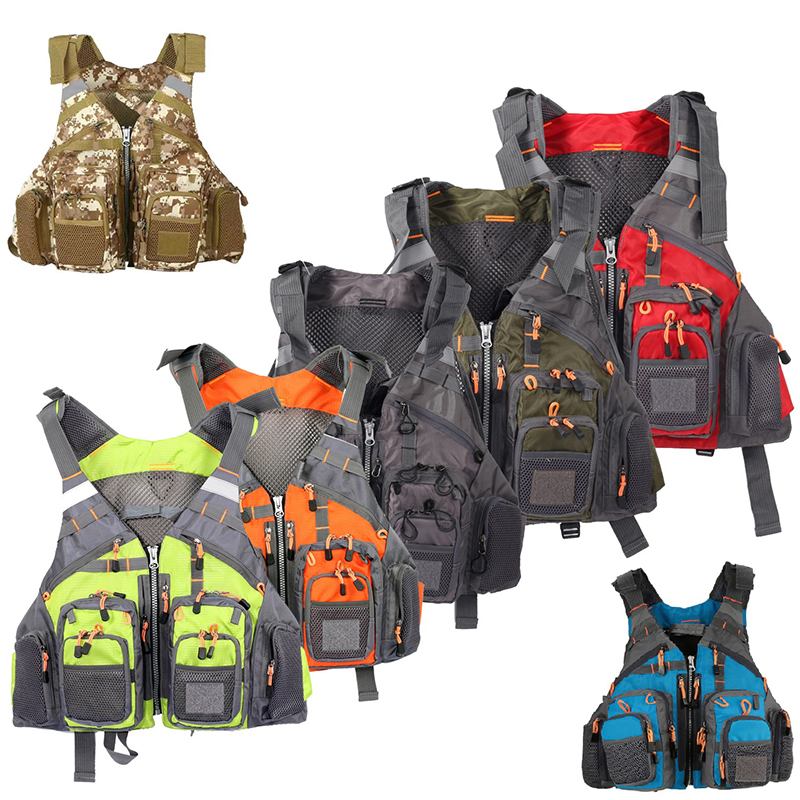 Fishing Kit Compact - Colete de Pesca Multifuncional com Bolsos